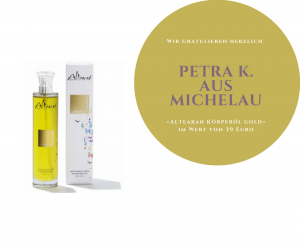 3. Preis Alterah Körperöl Gold | Gewinnspiel Arômes de Provence