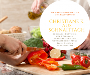 1. Preis Kochkurs Provence bei Petra Braun-Lichter | Gewinnspiel Arômes de Provence